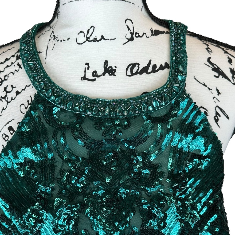 morilee madeline gardner formal prom green dress size 18 - Picture 12 of 15